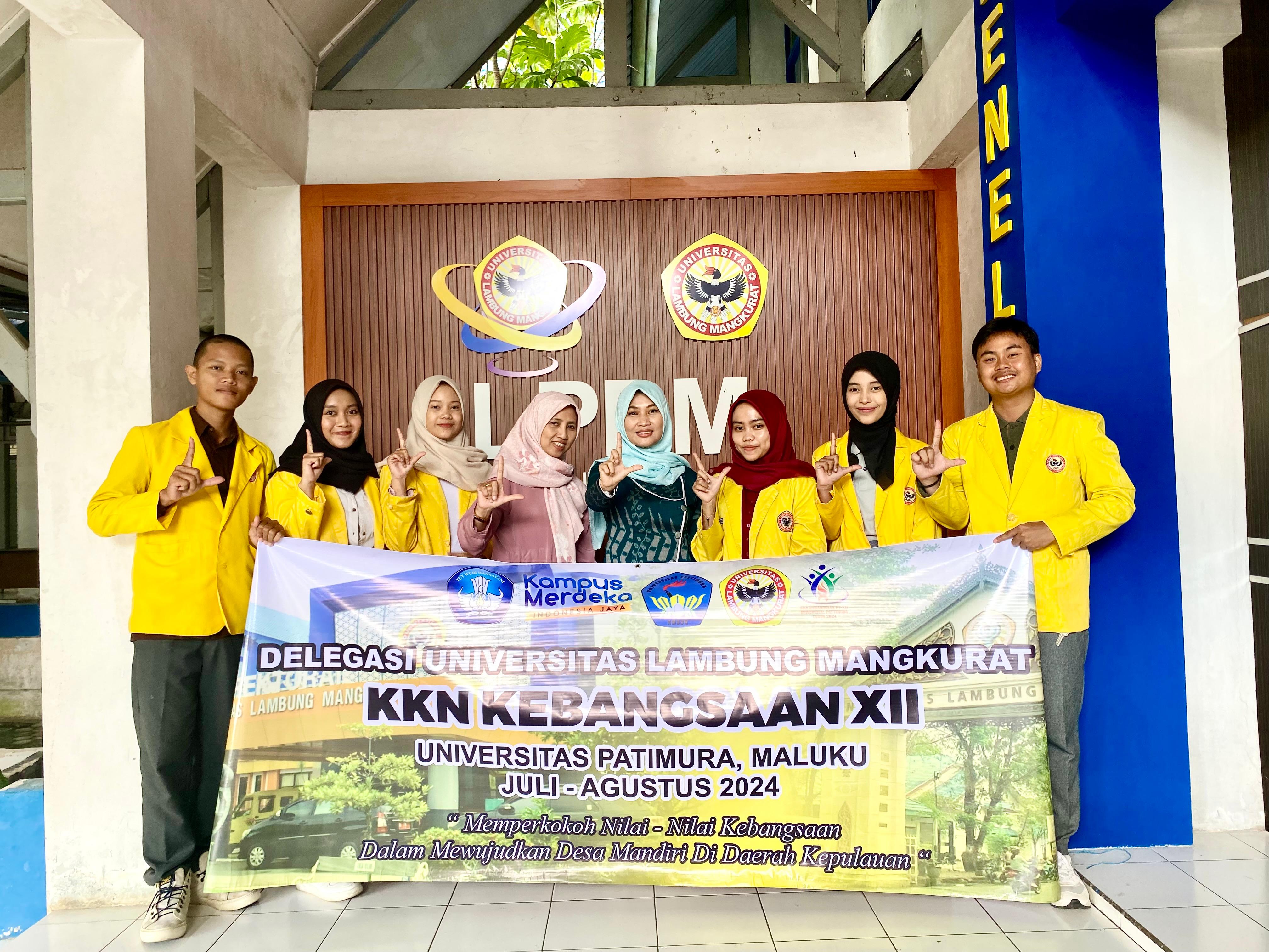 Gambar Pelepasan KKN Kebangsaan XII ke Maluku oleh Sekretaris LPPM ULM